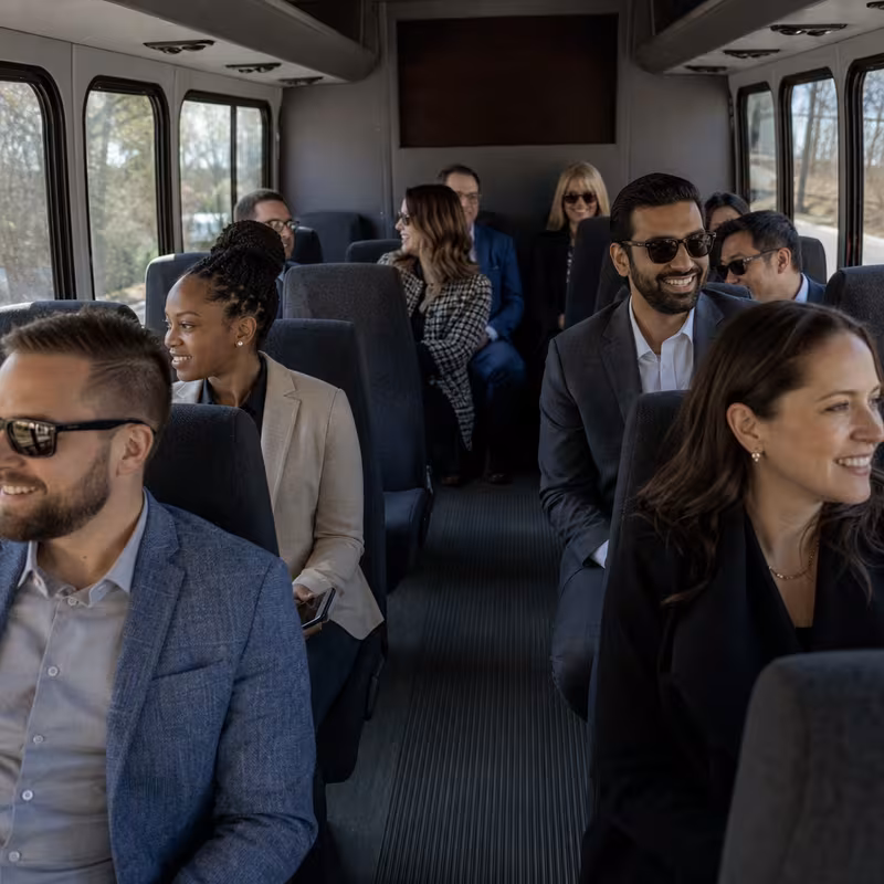 Black Mercedes Sprinter van staged for an Staten Island Corporate Transportation group