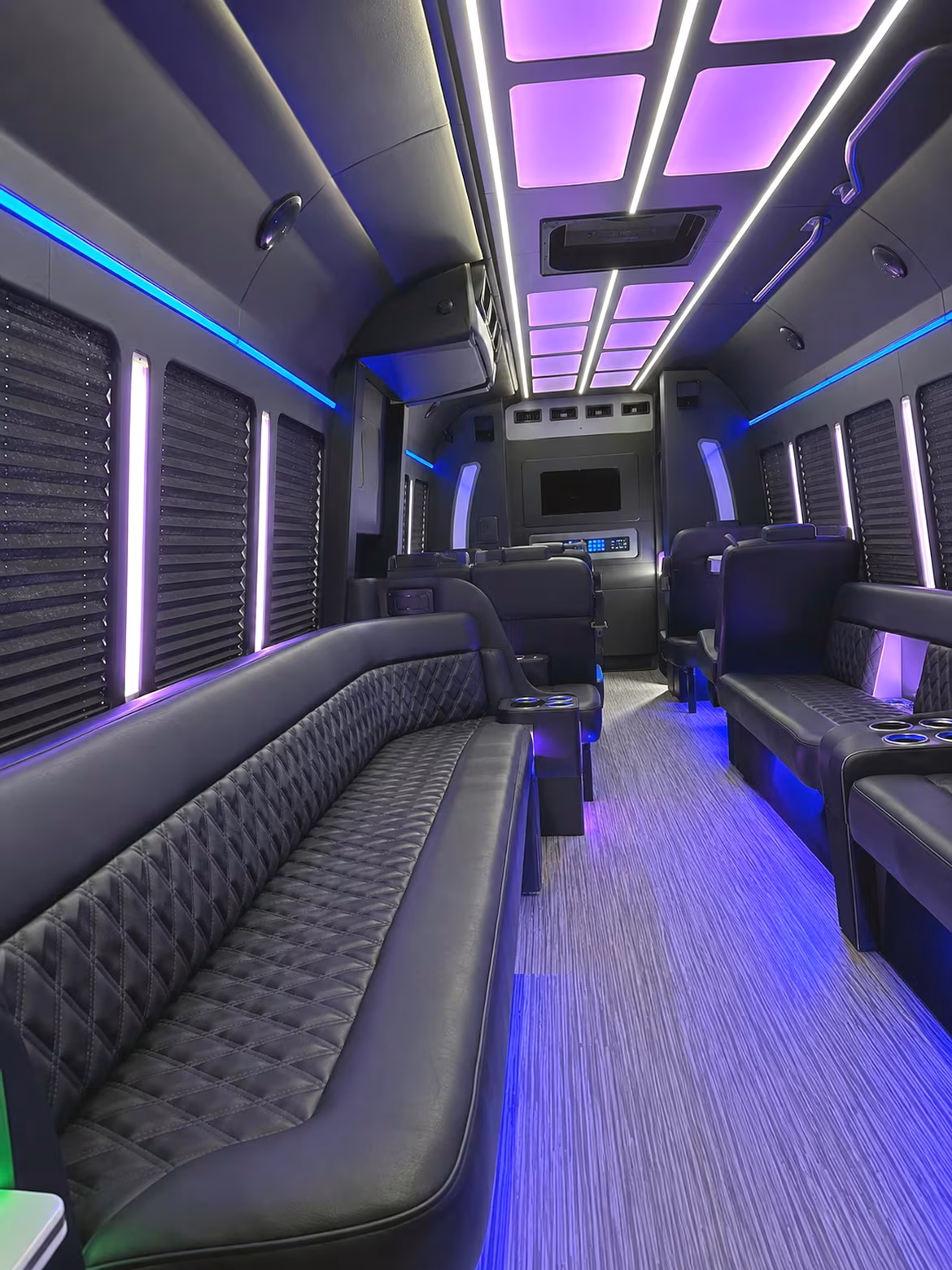 Staten Island Bachelor & Bachelorette Transportation party bus interior