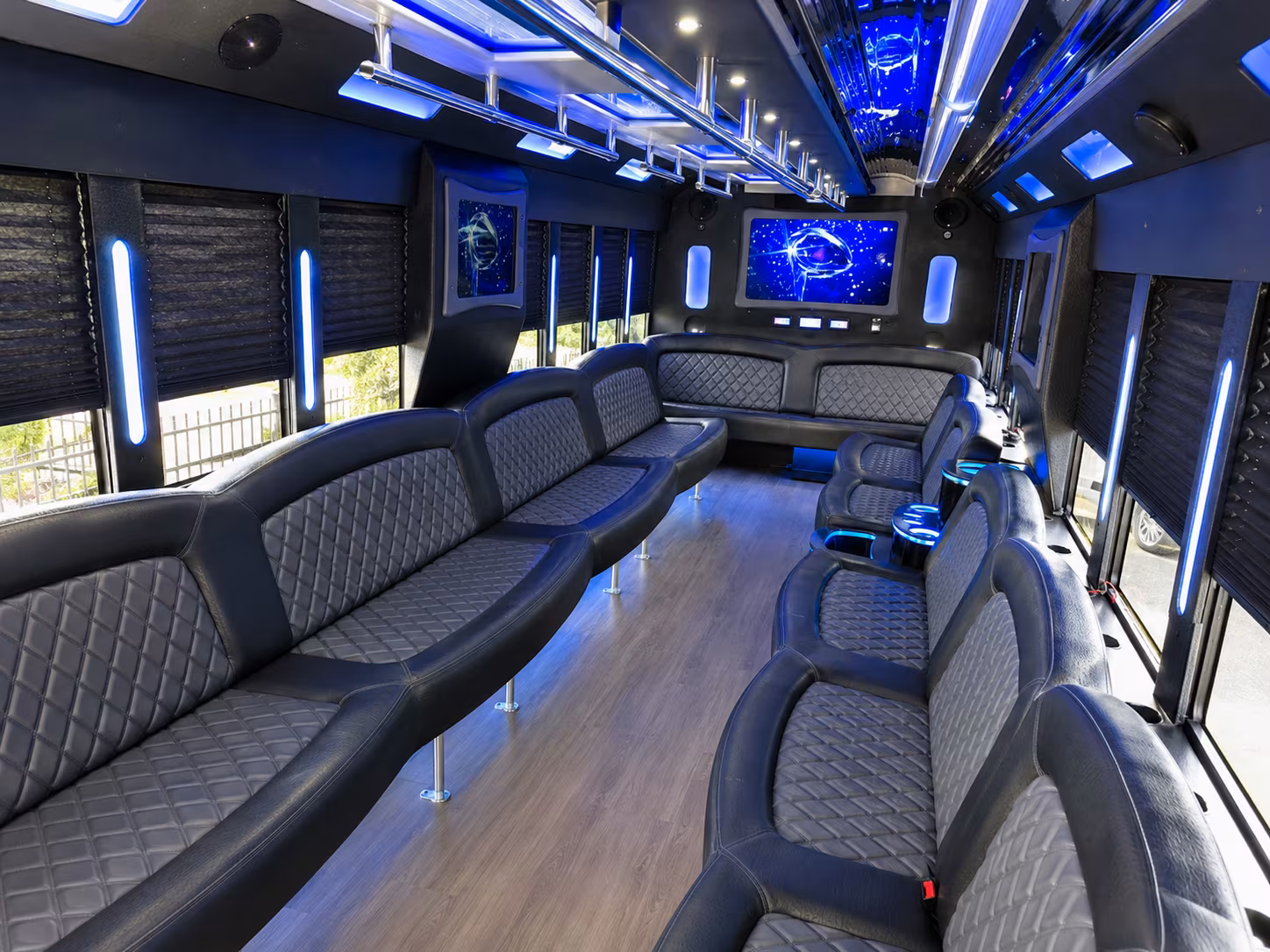 Staten Island Bachelor & Bachelorette Transportation party bus exterior