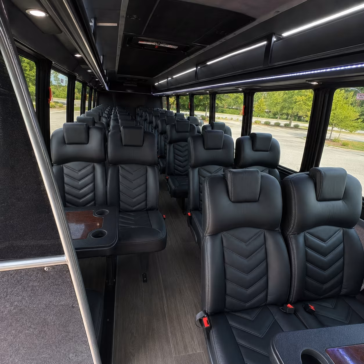 Staten Island Corporate Transportation party bus interior