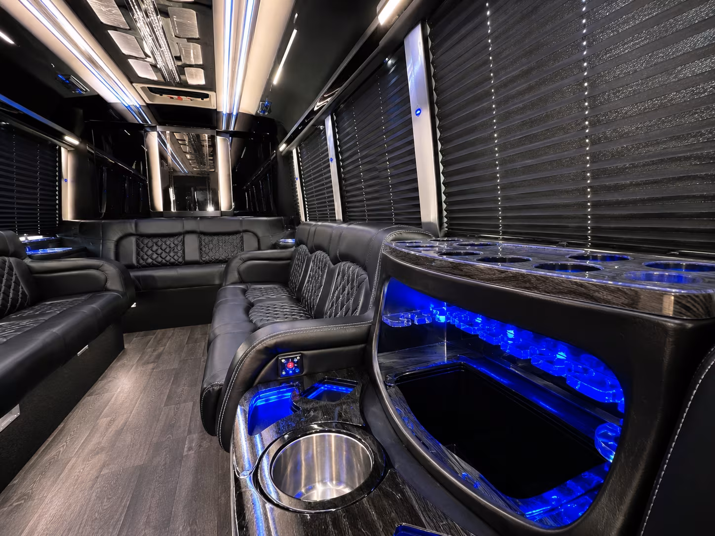 Staten Island Prom & Homecoming Transportation party bus interior