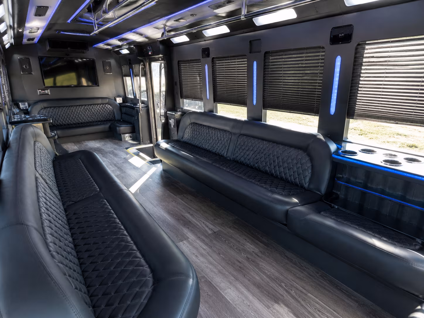 Staten Island Sporting Event Transportation party bus exterior