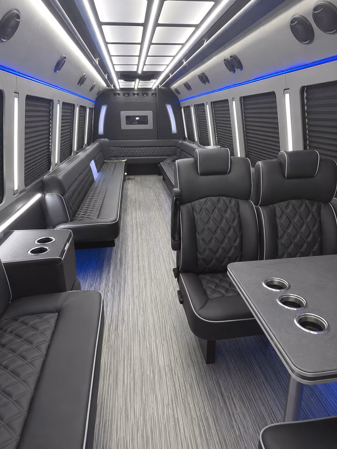 Staten Island Sporting Event Transportation party bus interior