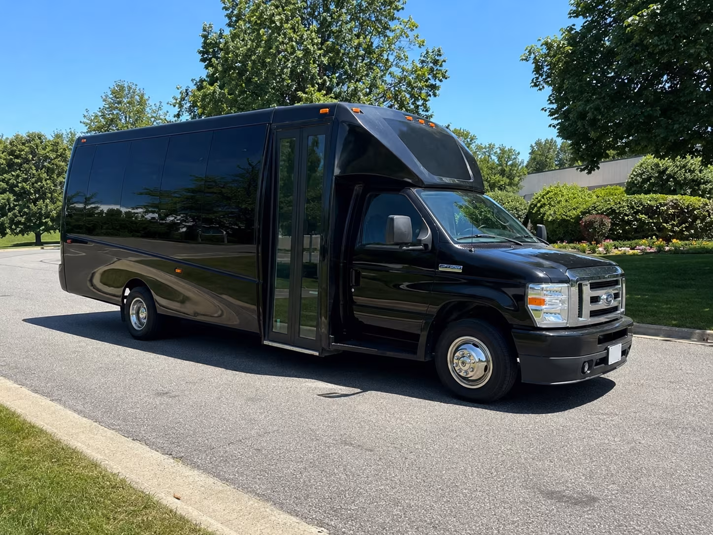 Staten Island Wedding Transportation party bus exterior