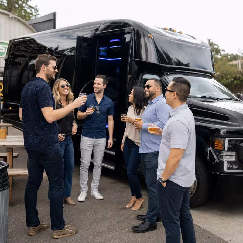 Staten Island Winery & Brewery Tour Transportation fleet vehicle